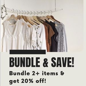 Bundle 2 items and get 20% off!